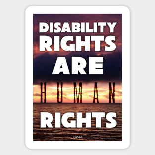 Disability Rights Are Human Rights Sticker